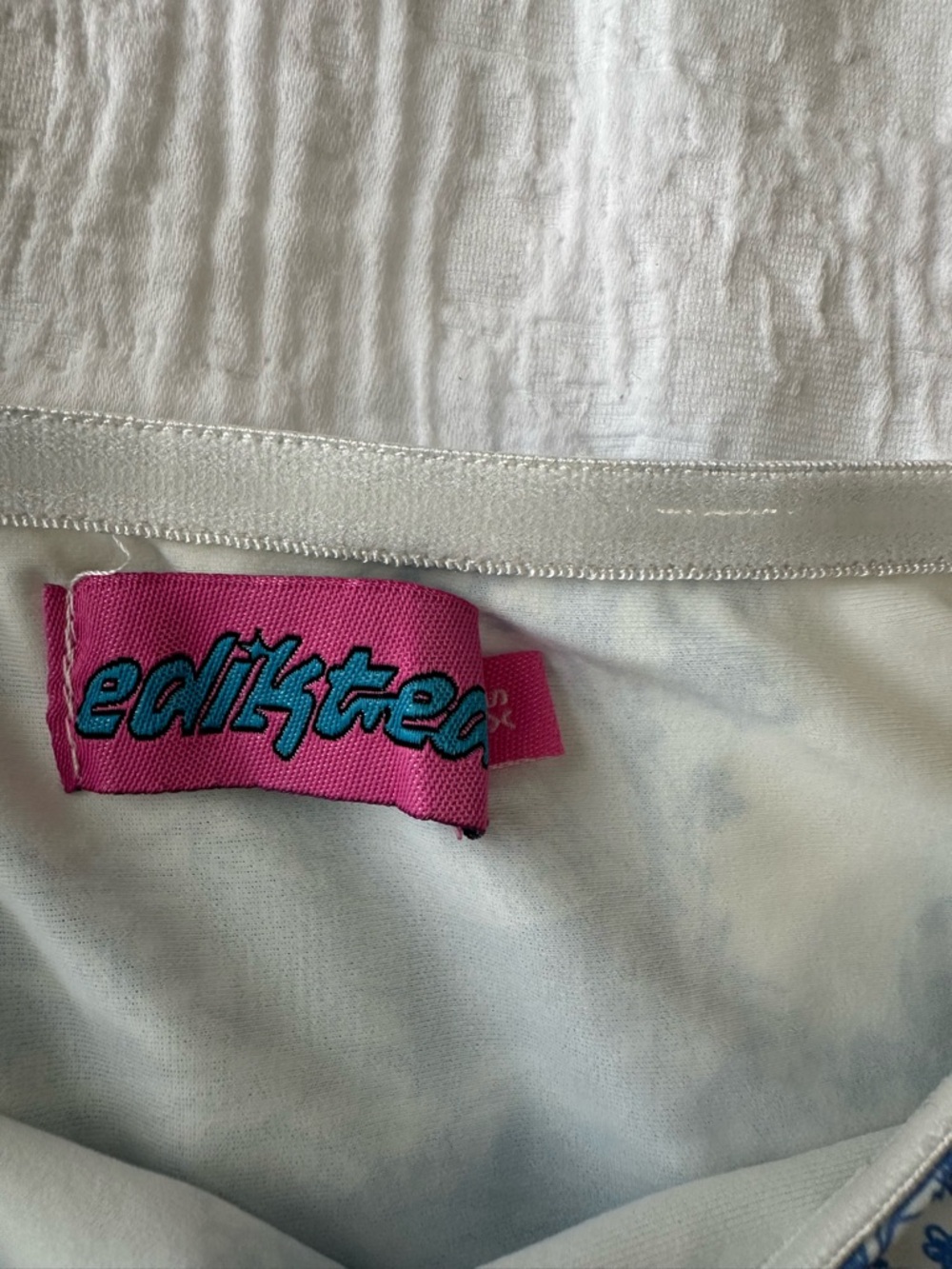 Edikted white and blue tube top - Picture 2 of 2